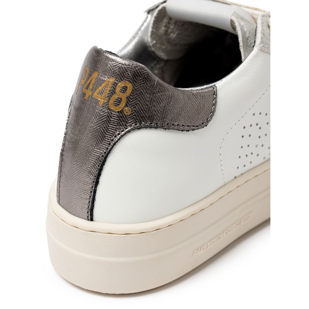 P448 White Leather Sneaker - Image 5