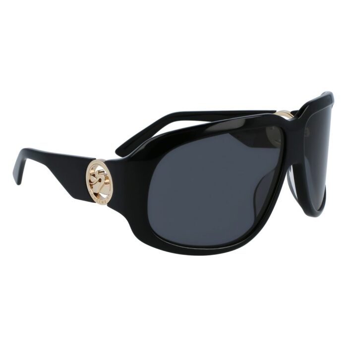 Longchamp Black Haircalf Sunglasses - Image 3