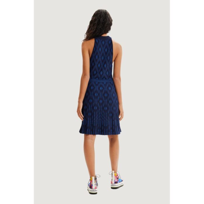 Desigual Blue Viscose Dress - Image 4