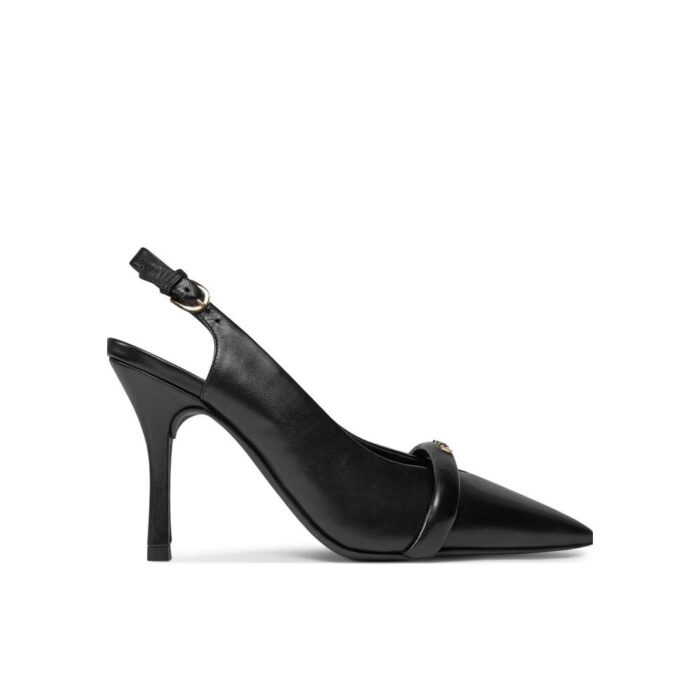 Furla Black Leather Sandal - Image 4