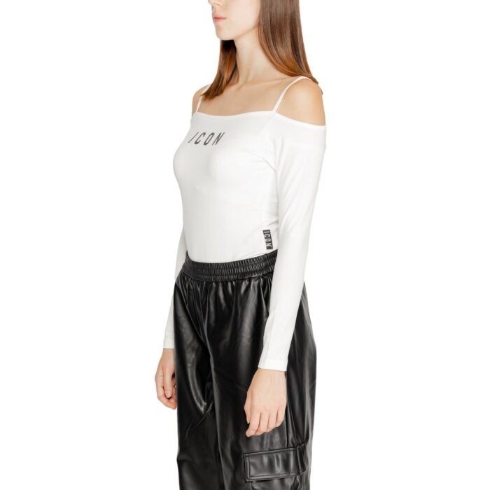 Icon White Cotton Tops & T-Shirt - Image 2