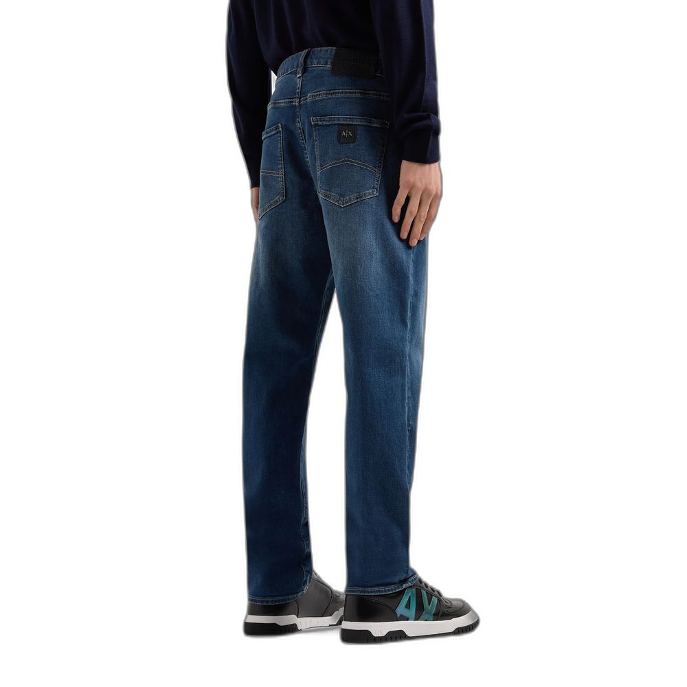 Armani Exchange Blue Cotton Skinny Jeans - Image 3