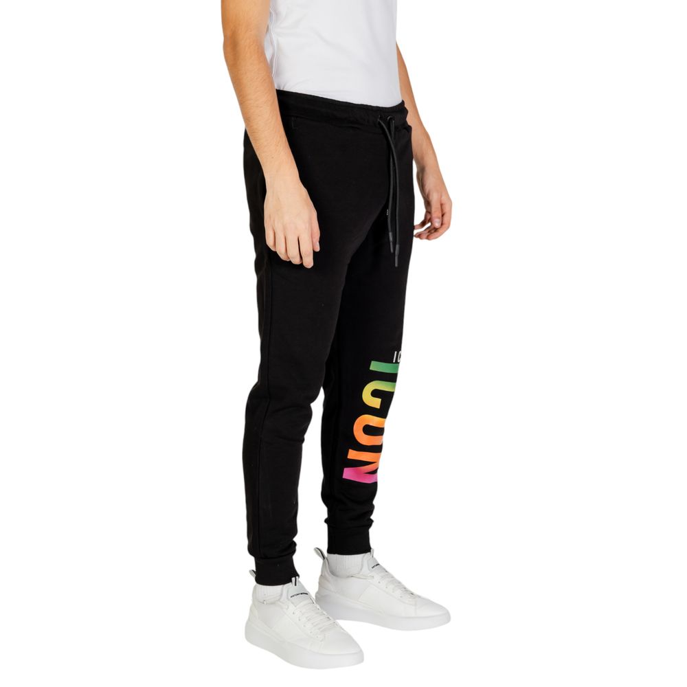 Icon Black Cotton Joggers (Workout Pants) - Image 4