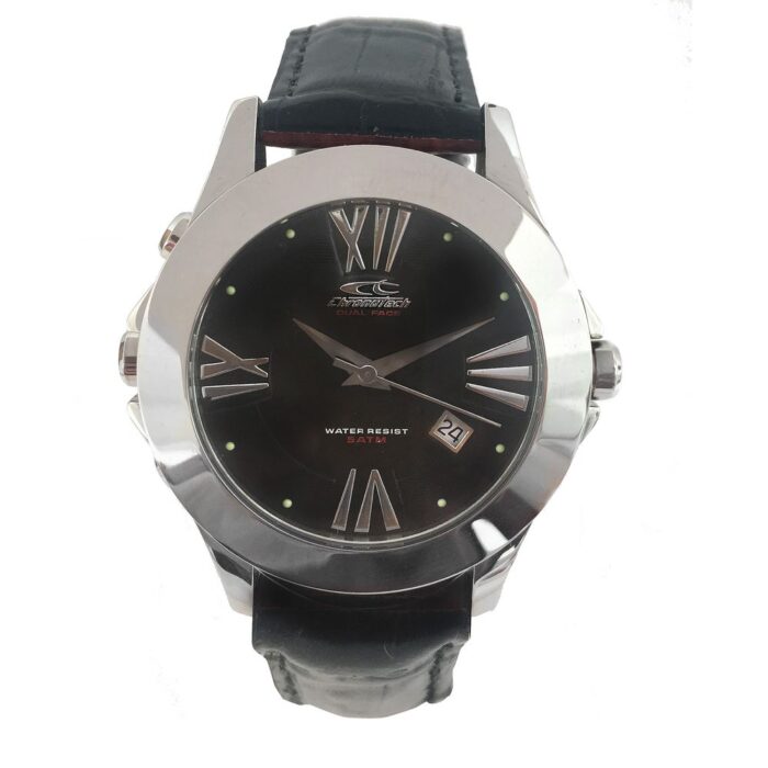 Chronotech Blue Leather Watch - Image 2
