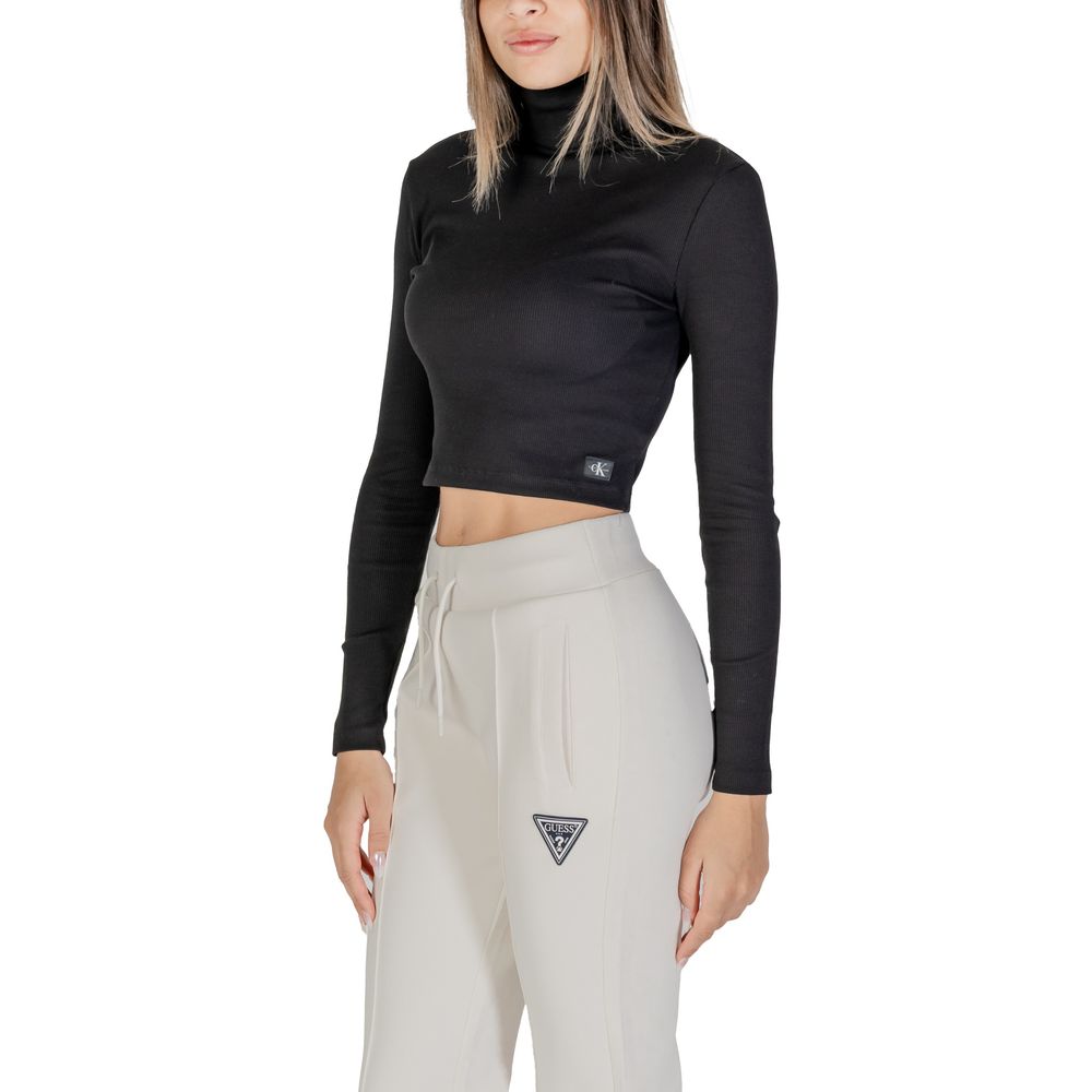 Calvin Klein Jeans Black Cotton Long Sleeve - Image 4