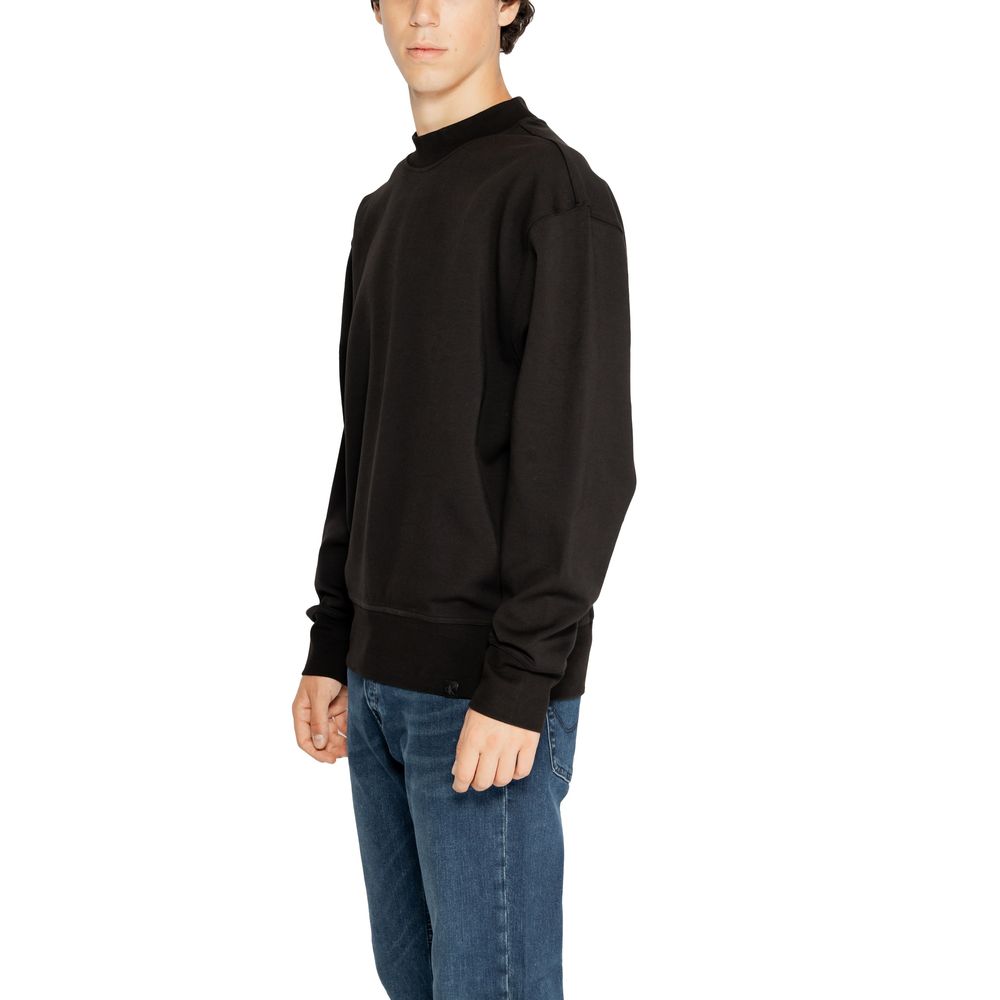 Calvin Klein Jeans Black Recycled Cotton Sweatshirt - Image 2