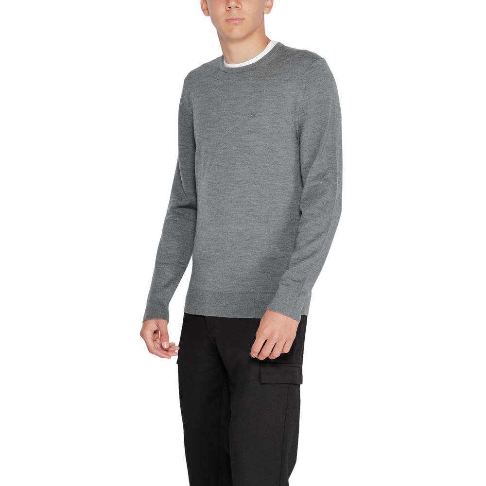 Calvin Klein Gray Recycled Wool Sweatshirt - Image 3