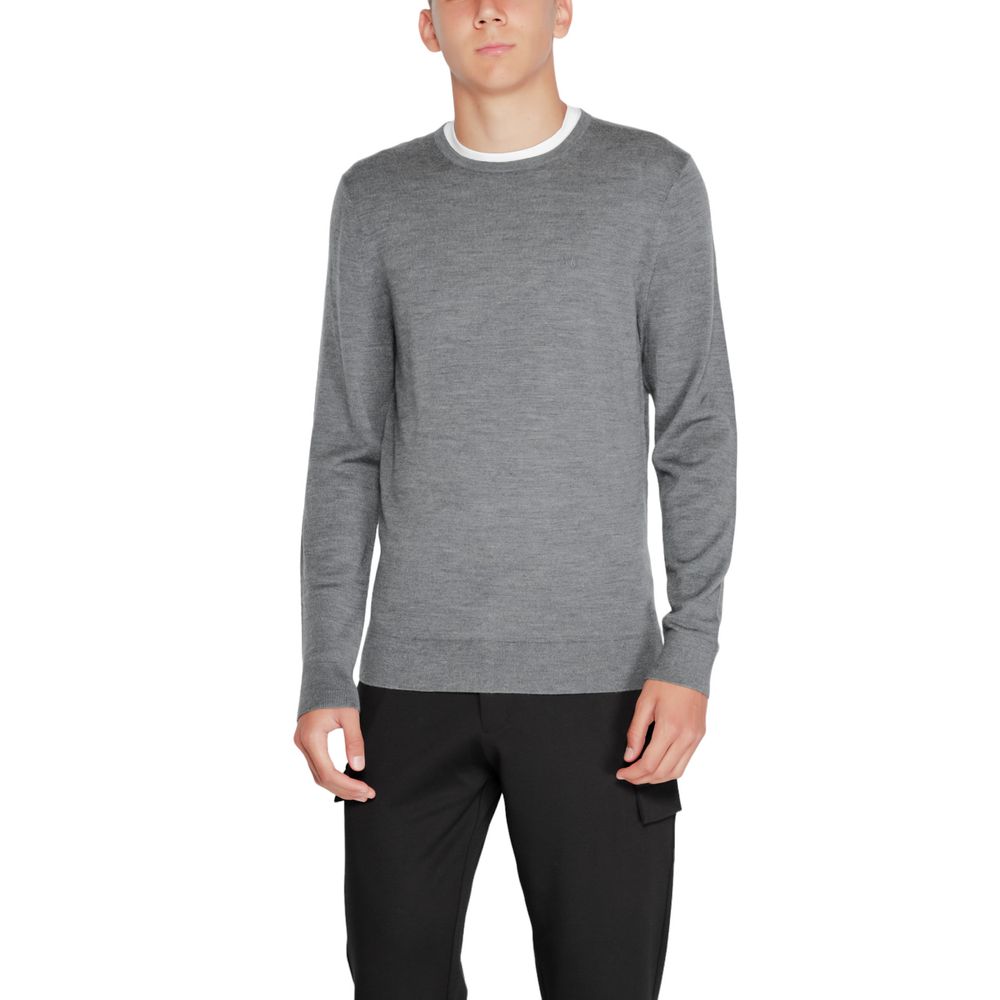 Calvin Klein Gray Recycled Wool Sweatshirt - Image 4