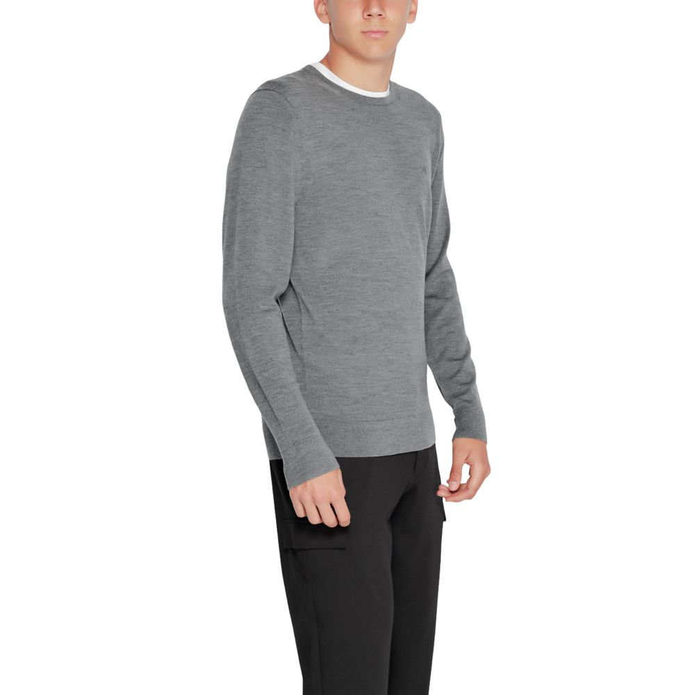 Calvin Klein Gray Recycled Wool Sweatshirt - Image 5