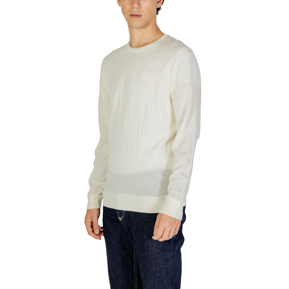Calvin Klein Cream Recycled Wool Sweatshirt - Image 3