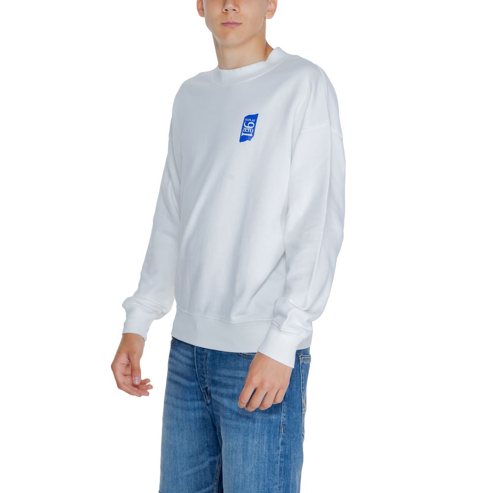 Replay White Cotton Sweatshirt - Image 3