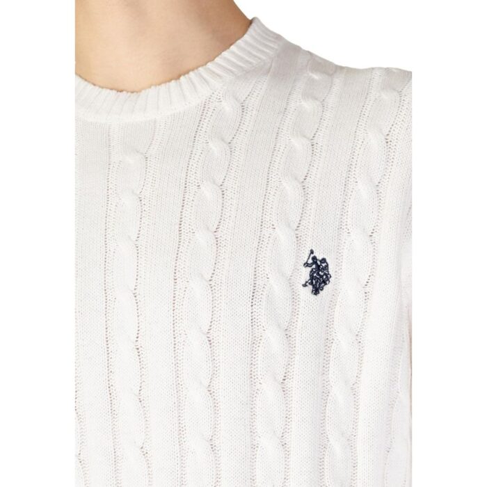 U.S. POLO ASSN. White Cotton Sweater - Image 5
