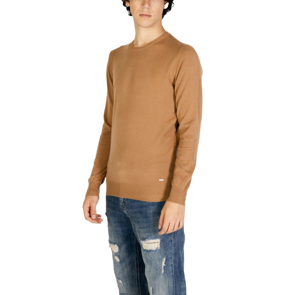 Gianni Lupo Brown Polyester Sweater - Image 3