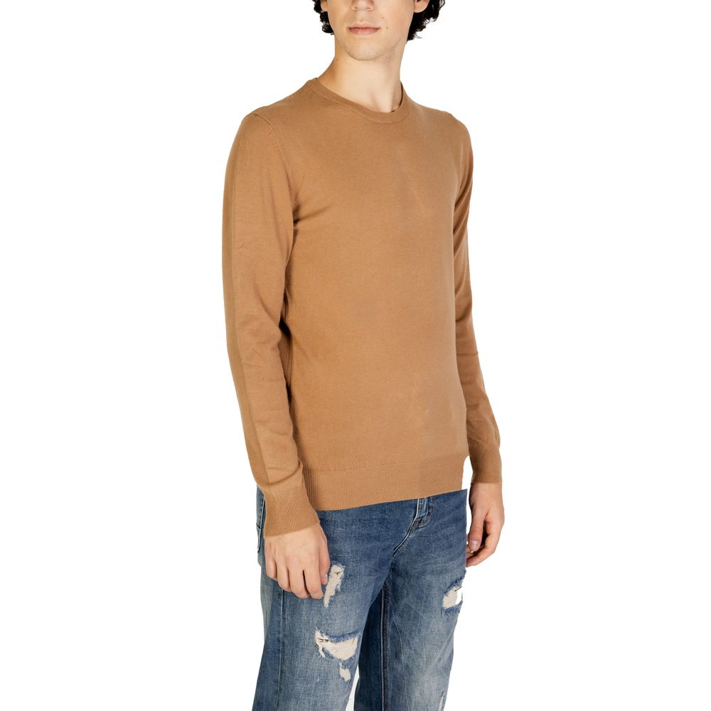 Gianni Lupo Brown Polyester Sweater - Image 4
