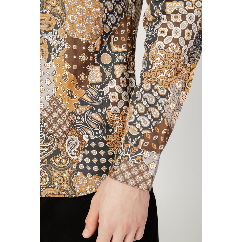 Gianni Lupo Beige Cotton Shirt - Image 4