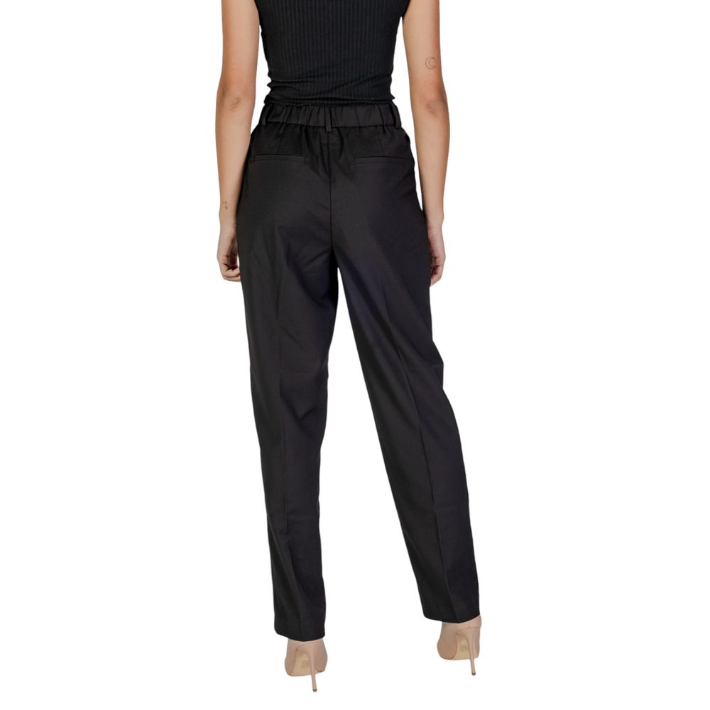 Vila Clothes Black Polyester Casual Pants - Image 2
