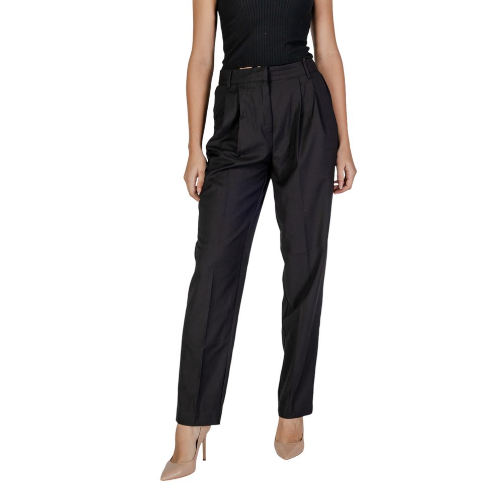 Vila Clothes Black Polyester Casual Pants - Image 5
