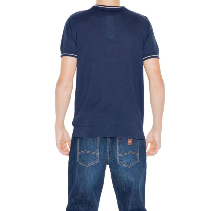 Hamaki-Ho Blue Cotton T-Shirt - Image 2