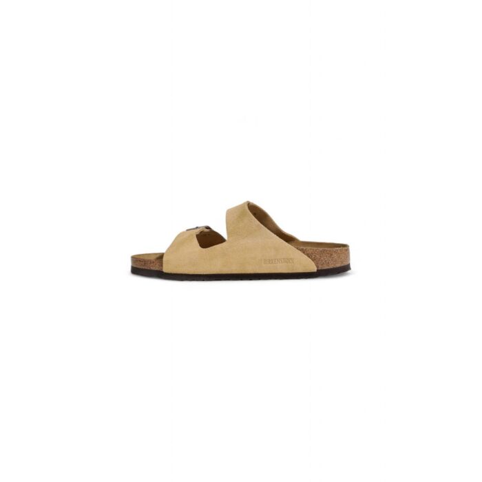 Birkenstock Beige Suede Leather Sandal - Image 3