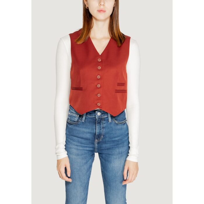 Vero Moda Red Polyester Vest - Image 5