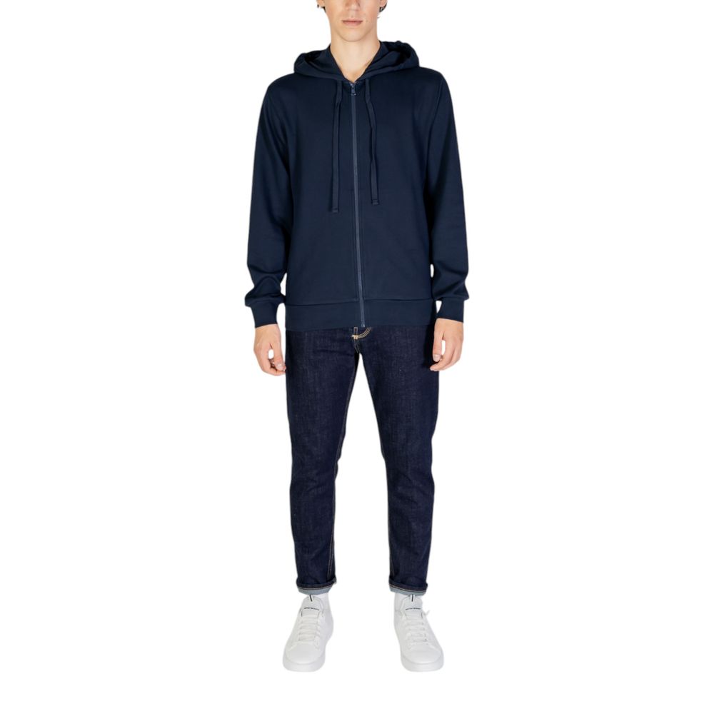 Emporio Armani Underwear Blue Polyester Hoody - Image 3