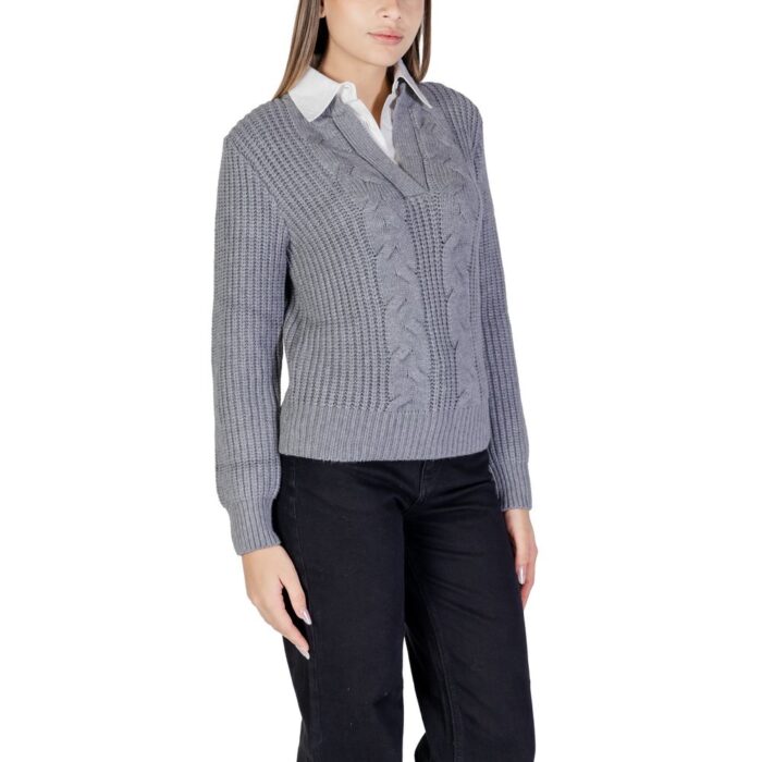 Morgan De Toi Gray Viscose Sweater - Image 3