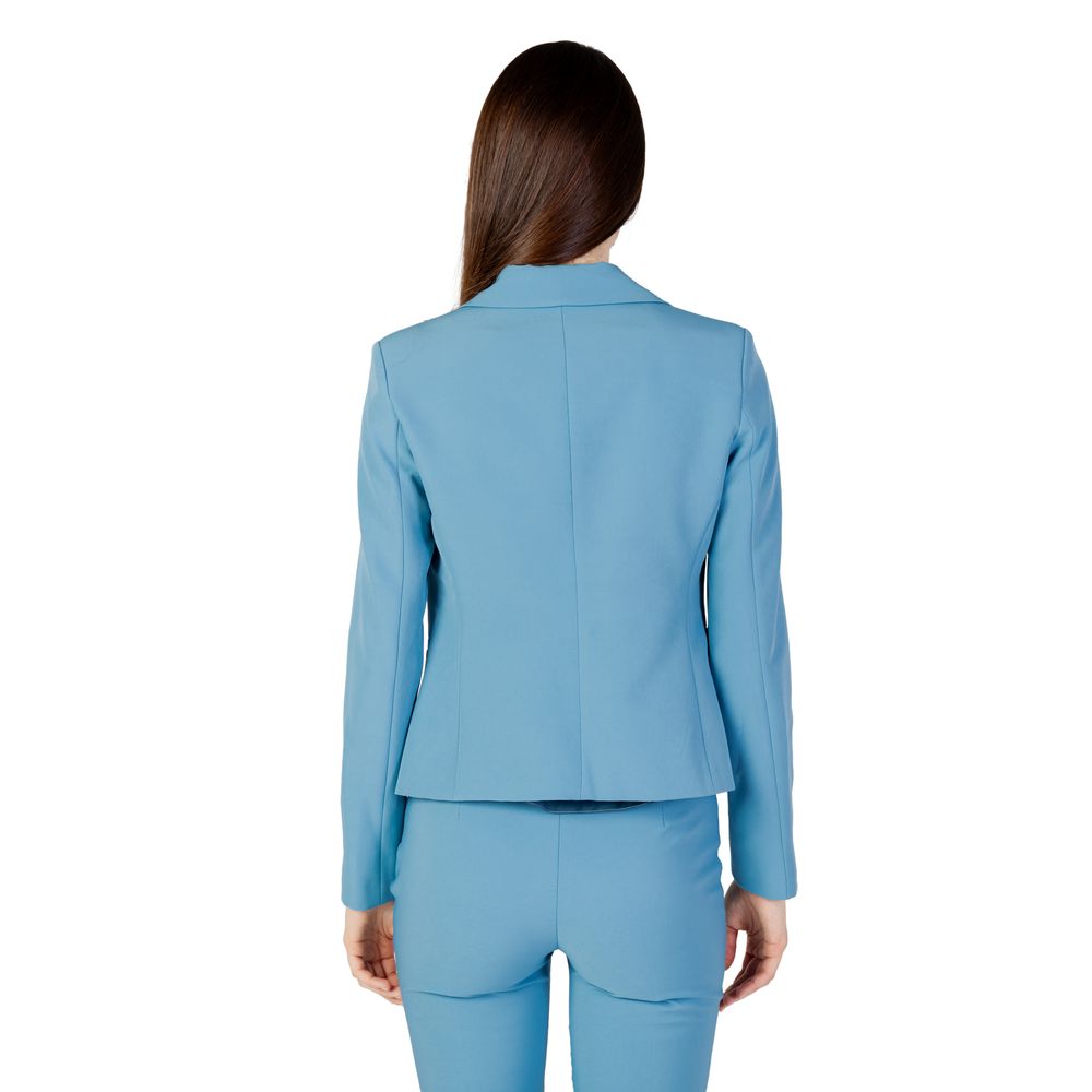 Rinascimento Turquoise Polyester Blazer - Image 2