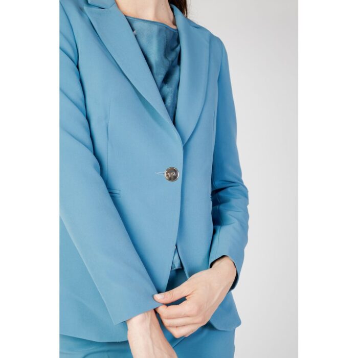Rinascimento Turquoise Polyester Suits & Blazer - Image 5