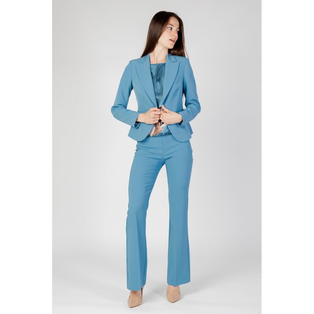 Rinascimento Turquoise Polyester Blazer - Image 3