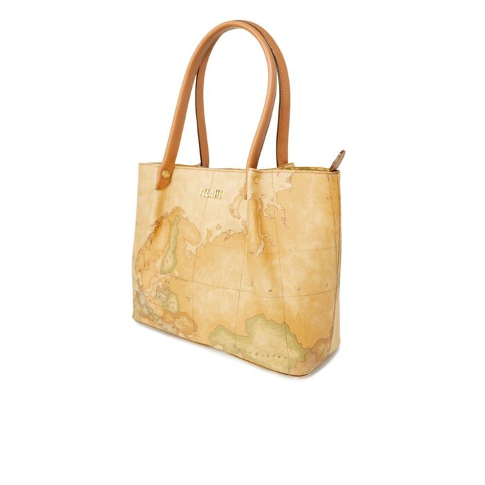 Alviero Martini Prima Classe Beige Leather Handbag - Image 2