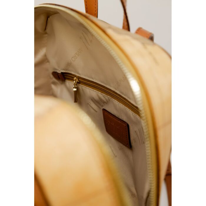 Alviero Martini Prima Classe Beige Cotton Backpack - Image 5