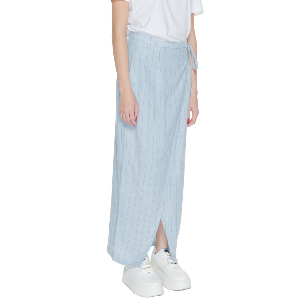 Vero Moda Light Blue Linen Skirt - Image 4