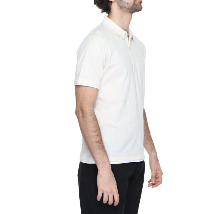 Hamaki-Ho Cream Cotton Polo Shirt - Image 3