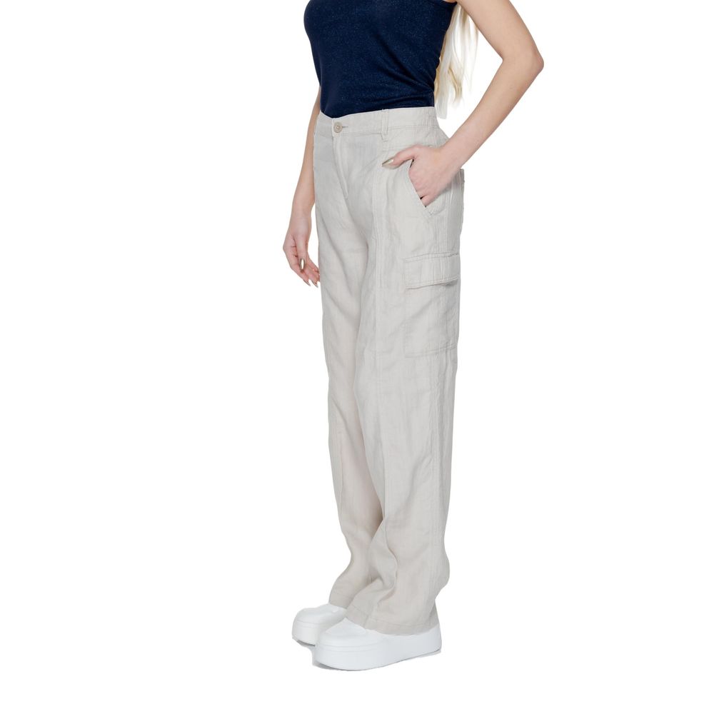 Street One Beige Linen Pant - Image 4