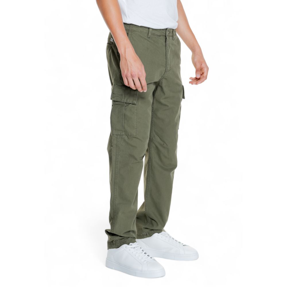 Jack Jones Green Cotton Cargo Pants - Image 3