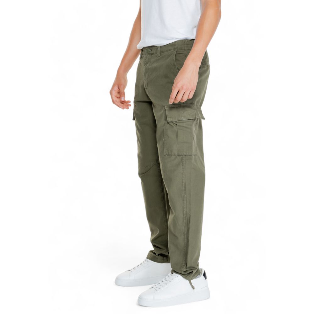 Jack Jones Green Cotton Cargo Pants - Image 4