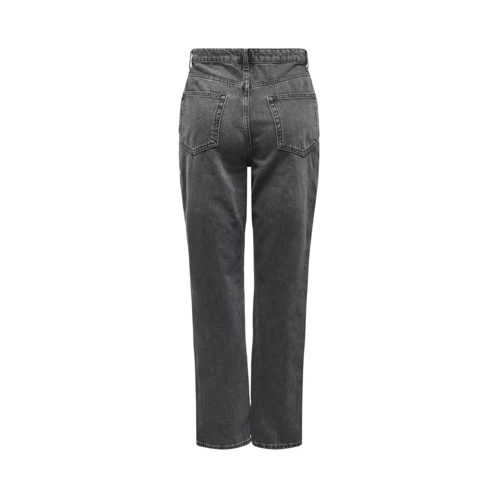 Only Gray Cotton Mom Jean - Image 2