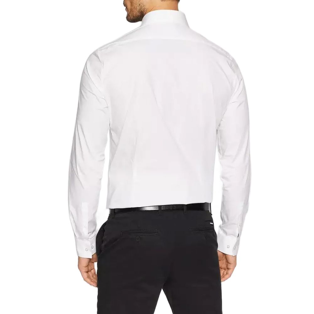Calvin Klein White Cotton Dress Shirt - Image 2