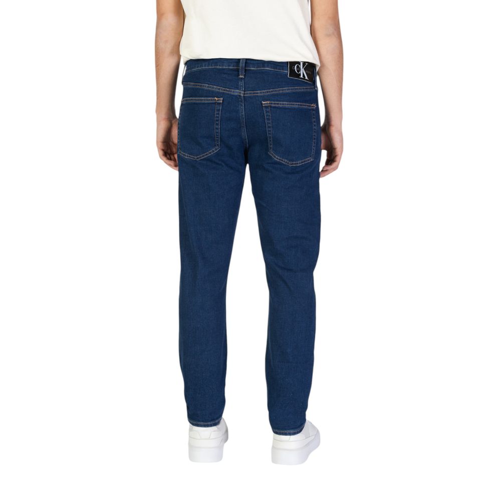 Calvin Klein Jeans Blue Cotton Slim Fit Jeans - Image 4