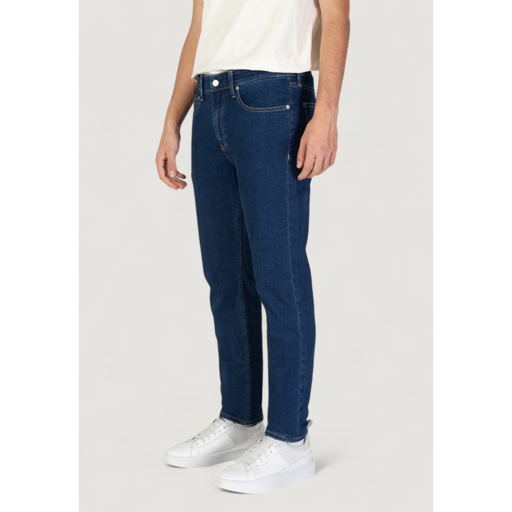 Calvin Klein Jeans Blue Cotton Slim Fit Jeans - Image 5