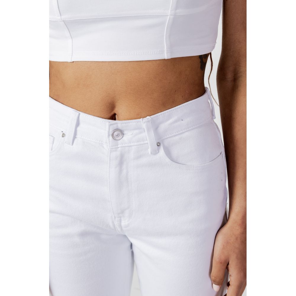 Only White Cotton Mom Jeans - Image 5