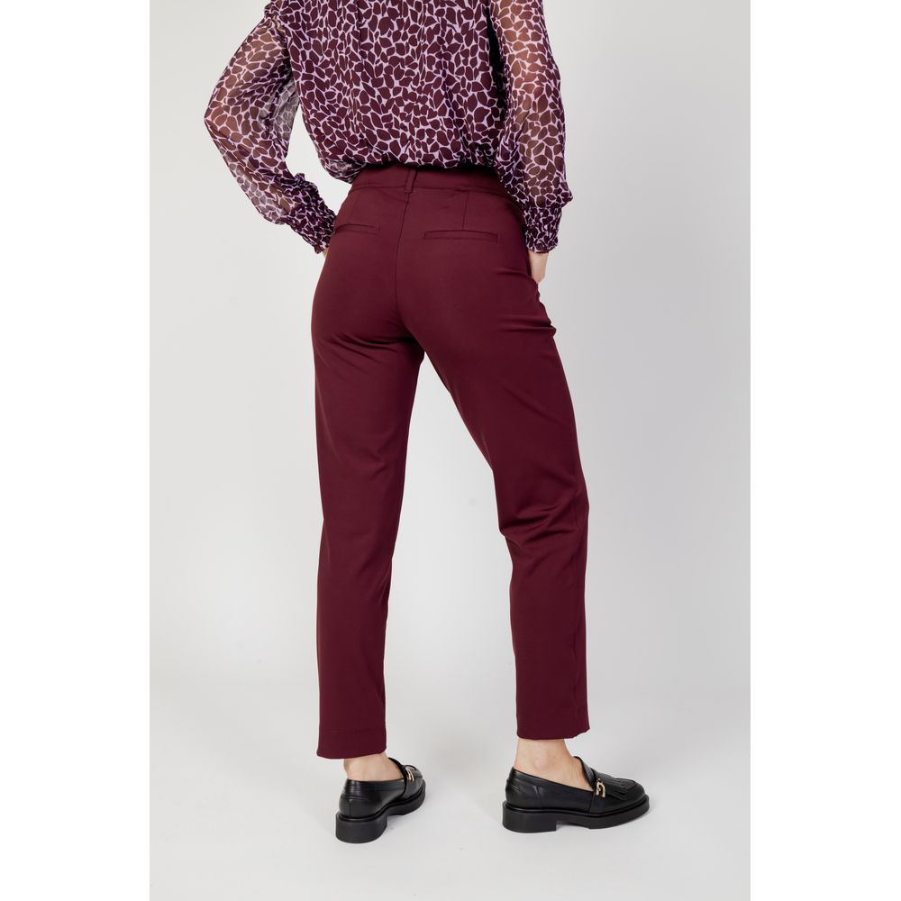 Street One Bordeaux Polyester Casual Pants - Image 3