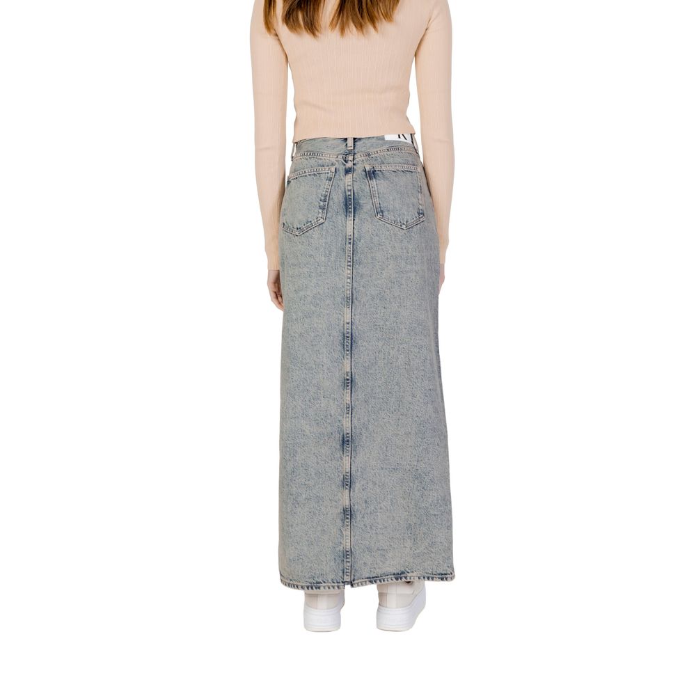 Calvin Klein Jeans Blue Cotton Skirt - Image 3