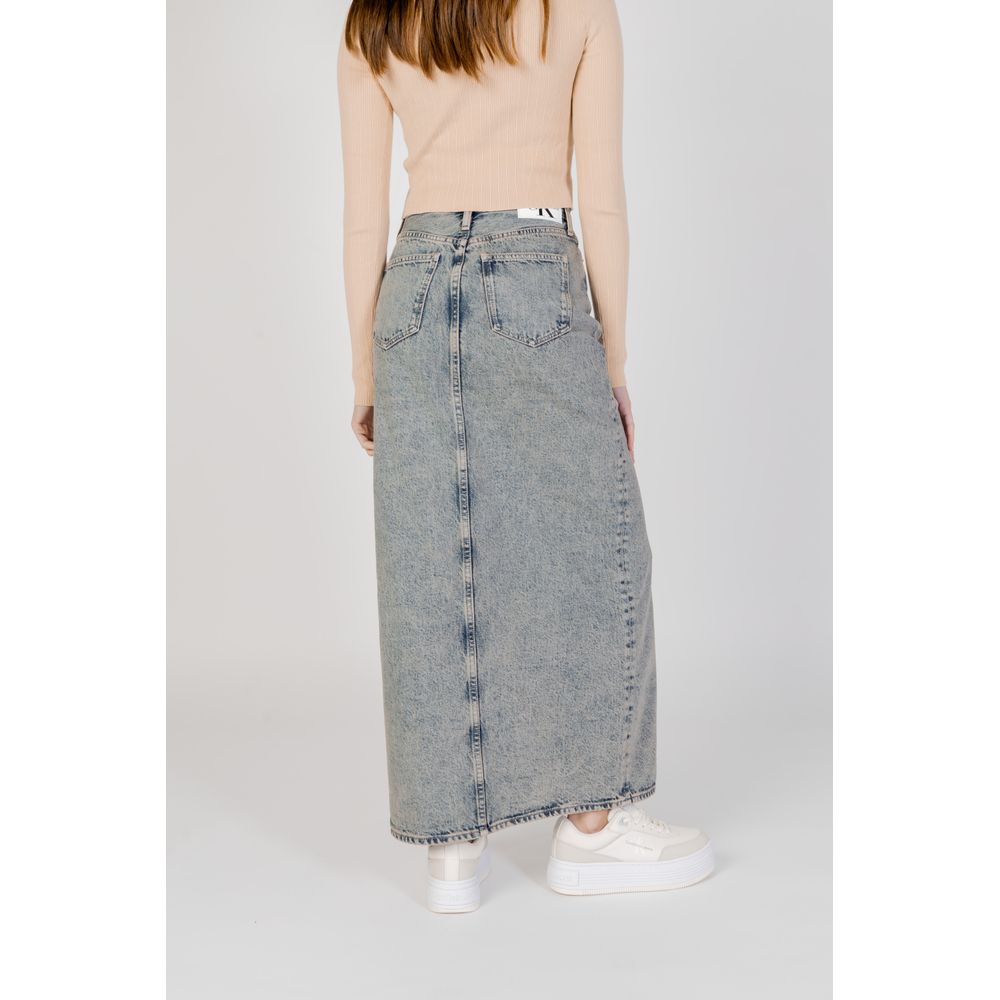 Calvin Klein Jeans Blue Cotton Skirt - Image 4