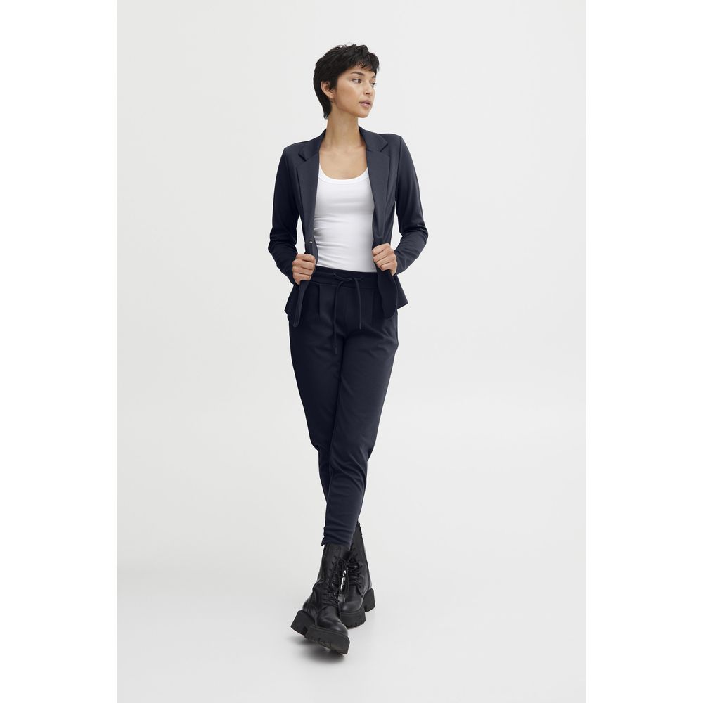 ICHI Blue Polyester Jeans & Pant - Image 5