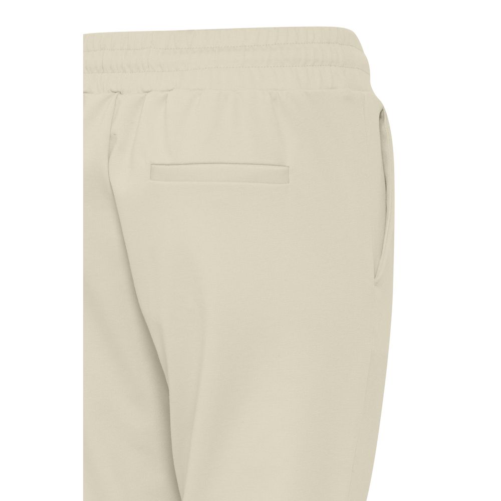 ICHI Beige Polyester Pants - Image 3