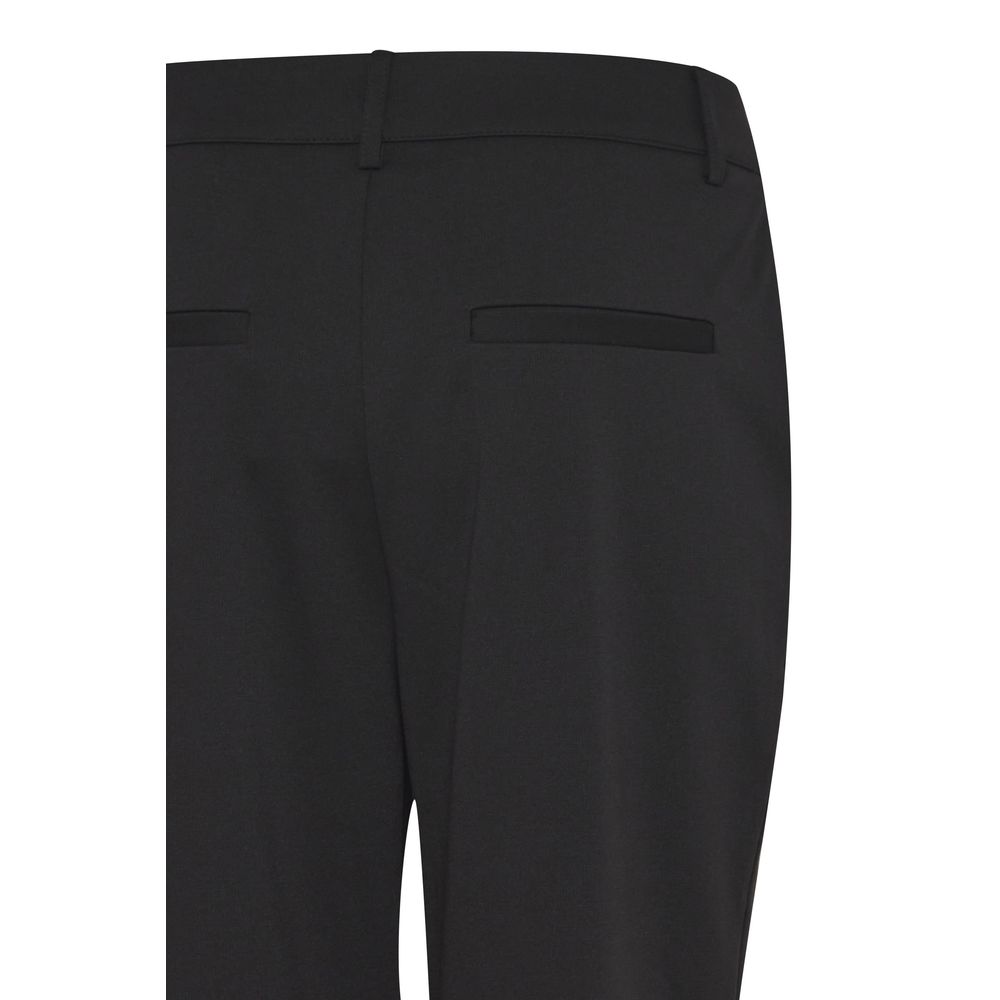 ICHI Black Recycled Polyester Pant - Image 3