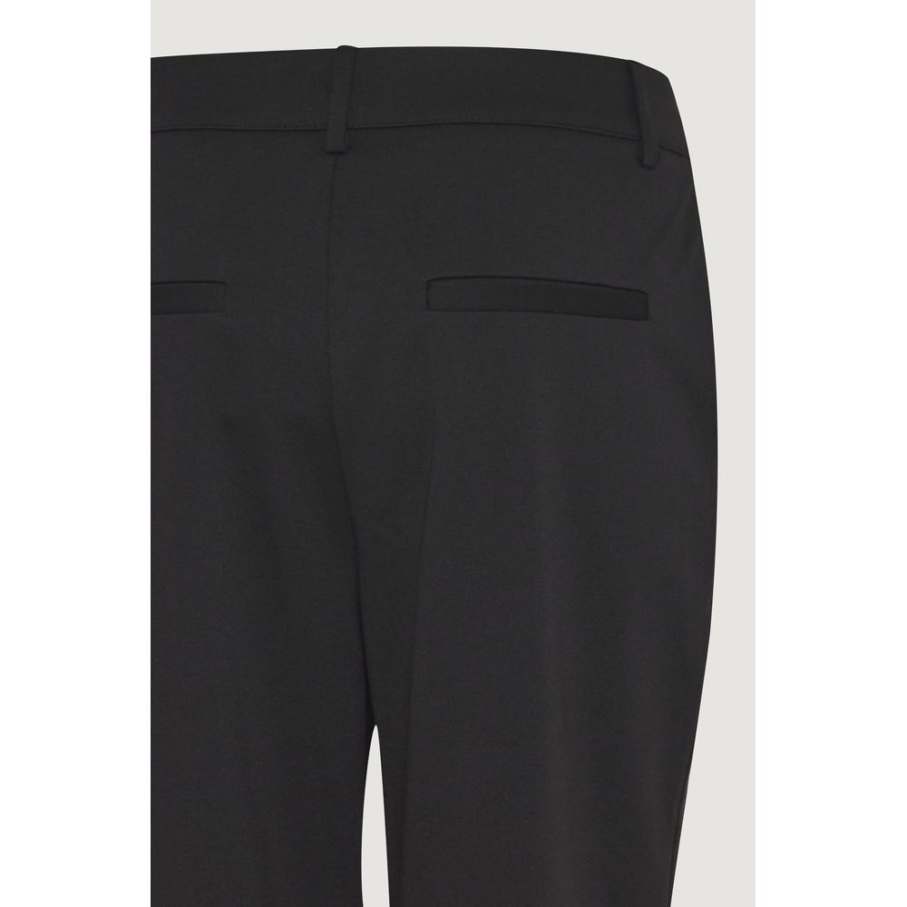 ICHI Black Recycled Polyester Pant - Image 4