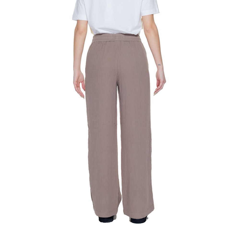 Street One Brown Cotton Pant - Image 2