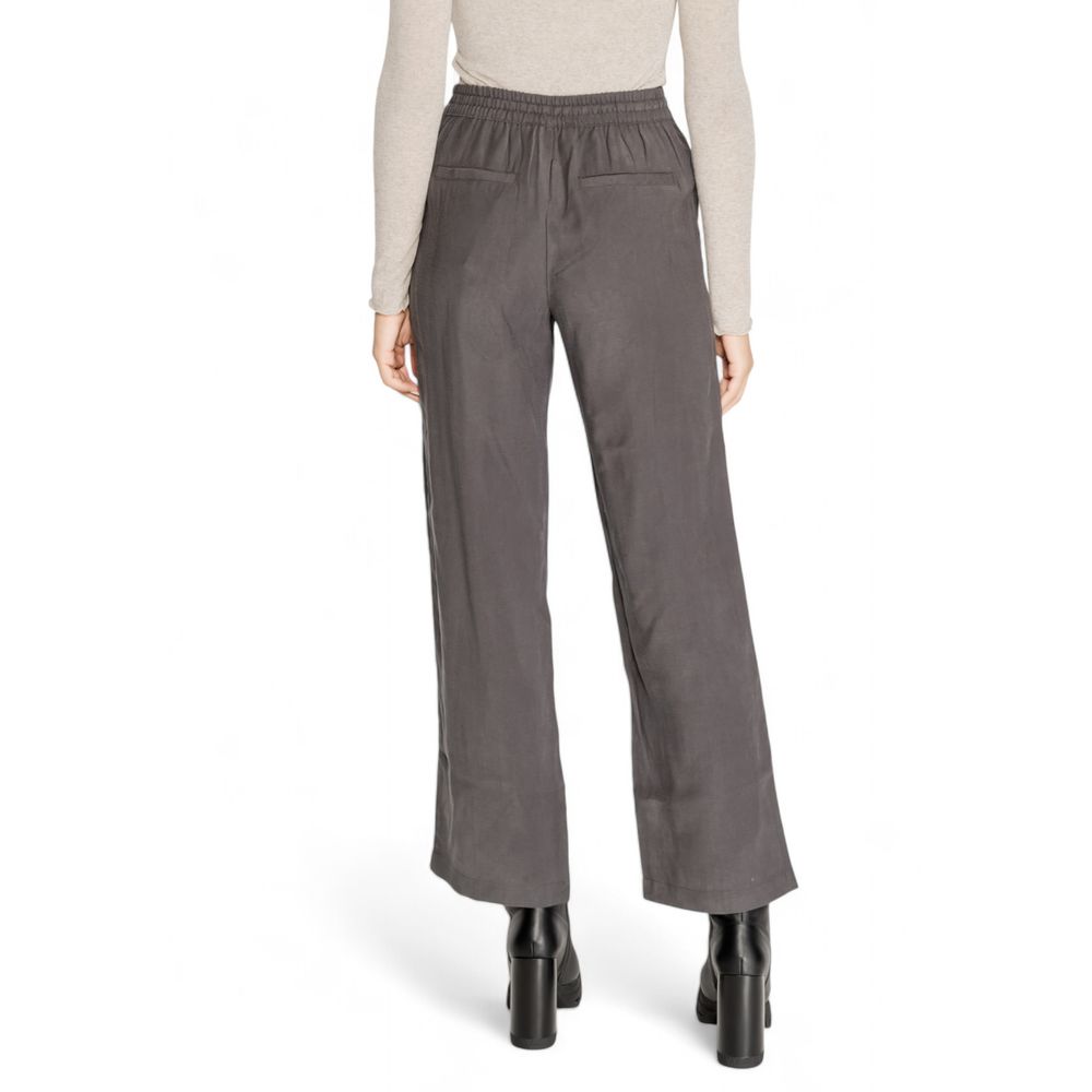Jacqueline De Yong Gray Viscose Pant - Image 4
